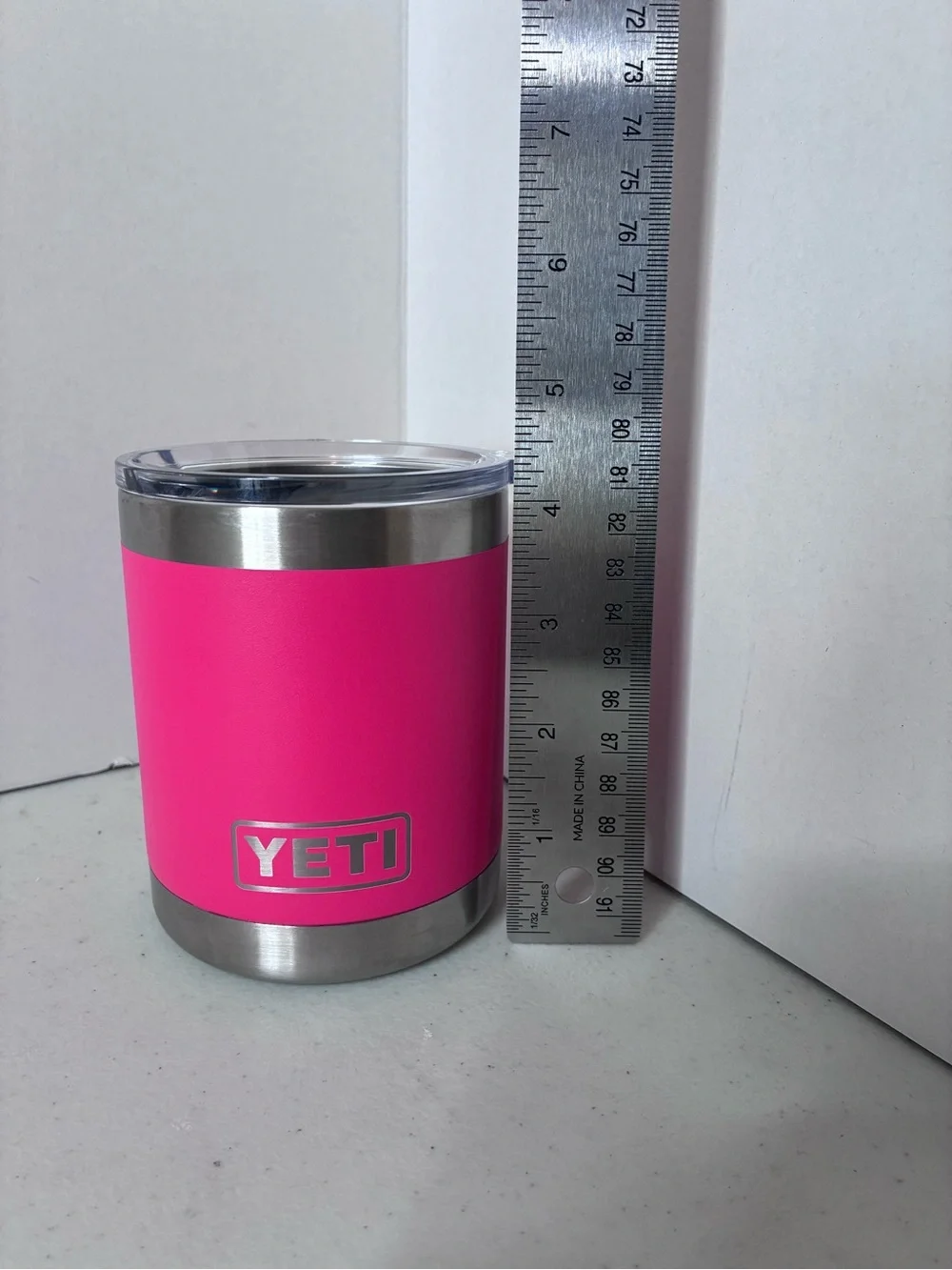 YETI Rambler 10 oz Lowball Tumbler Pink Stainless Steel w/ MagSlider Lid